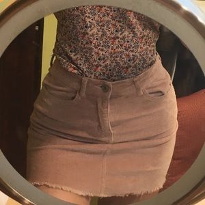 Brandy Melville Corduroy Miniskirt